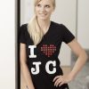 JOYclub V-Neck-Shirt "I ❤ JOYclub"